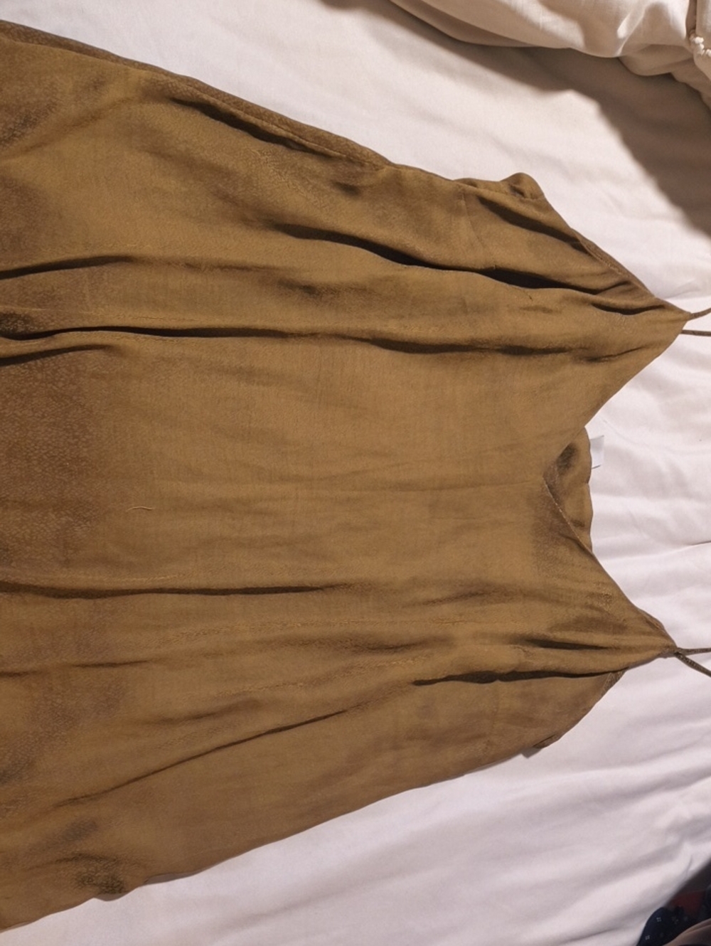 H&M Olive-Tone Spaghetti Strap Camisole